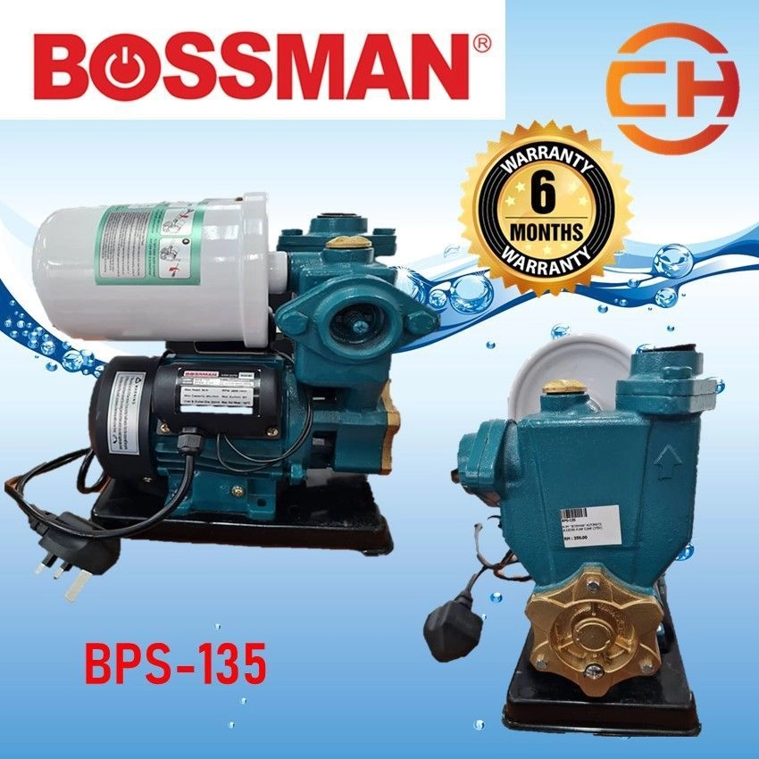 BOSSMAN INTELLIGENT AUTOMATIC SELF PRIMING HOME WATER BOOSTER PUMP BPS135