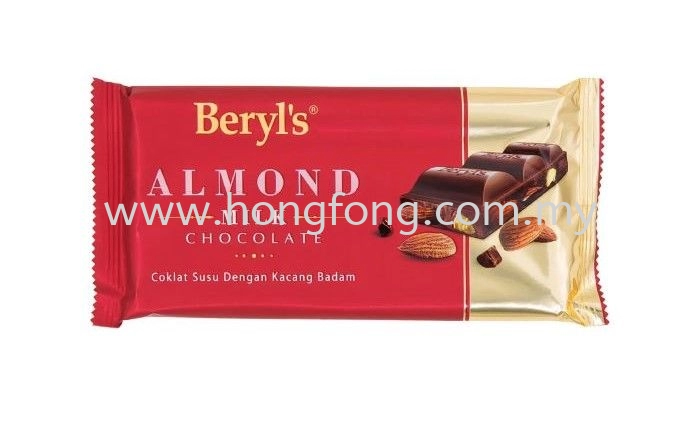 BERYL'S CHOCO BAR-ALMOND MILK CHOCO (160G)