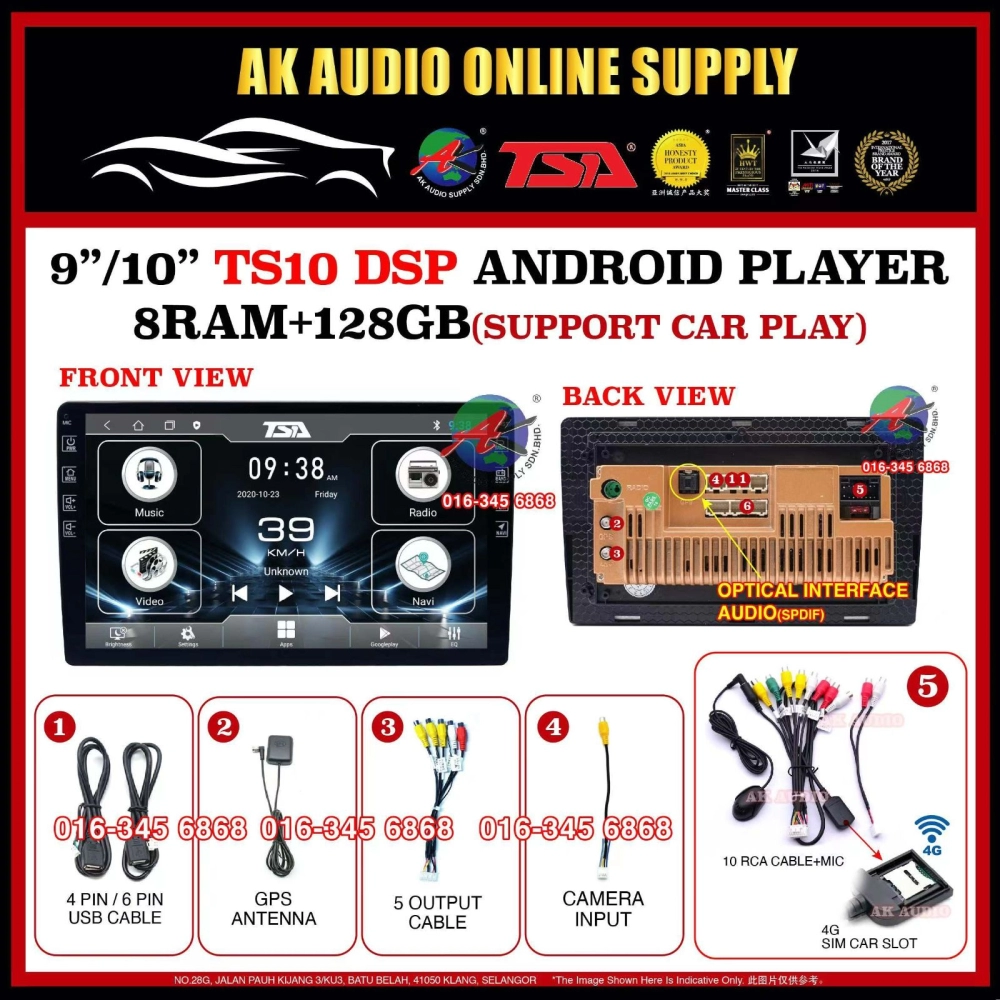 🎁Free AHD Camera🎁 8Ram + 128GB DSP 4G CarPlay◾TSA Mitsubishi Pajero V73 2000 - 2005 Android 9'' TS10 Car Player Monitor