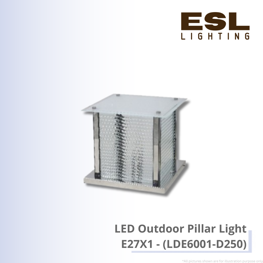 LED Outdoor Pillar Light E27X1 - LDE6001-D250 IP65