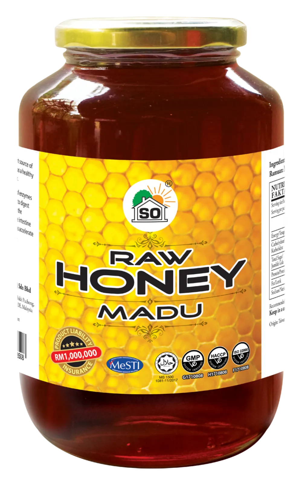 SO Madu Raw Honey 1kg