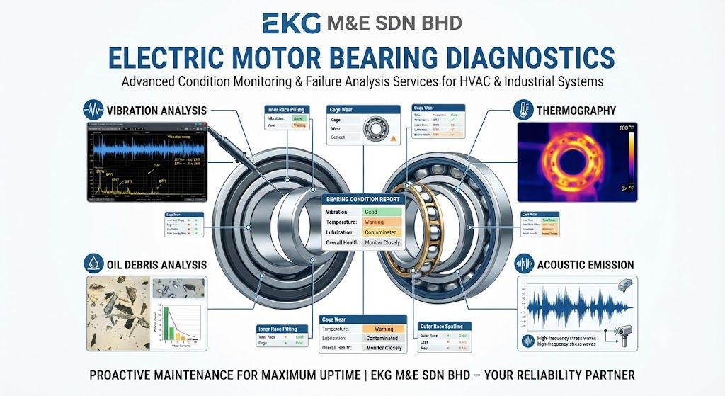 Electric motor bearing Diagnostics