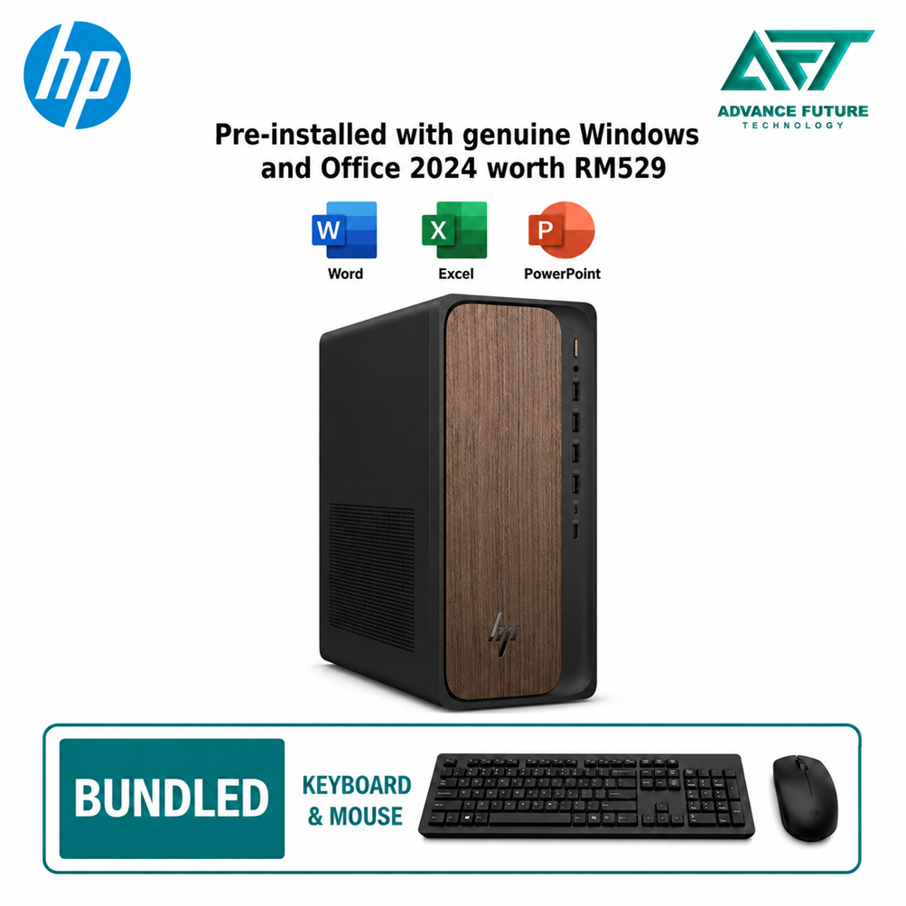 HP OmniDesk M03-0029d AI Desktop PC ( Intel Core Ultra 7 265, 16GB, 512GB SSD, RTX5060, W11, H&S 2024&M365 )