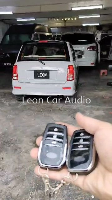 perodua kelisa PKE fully Keyless intelligent smart alarm system with Push start button and engine auto start