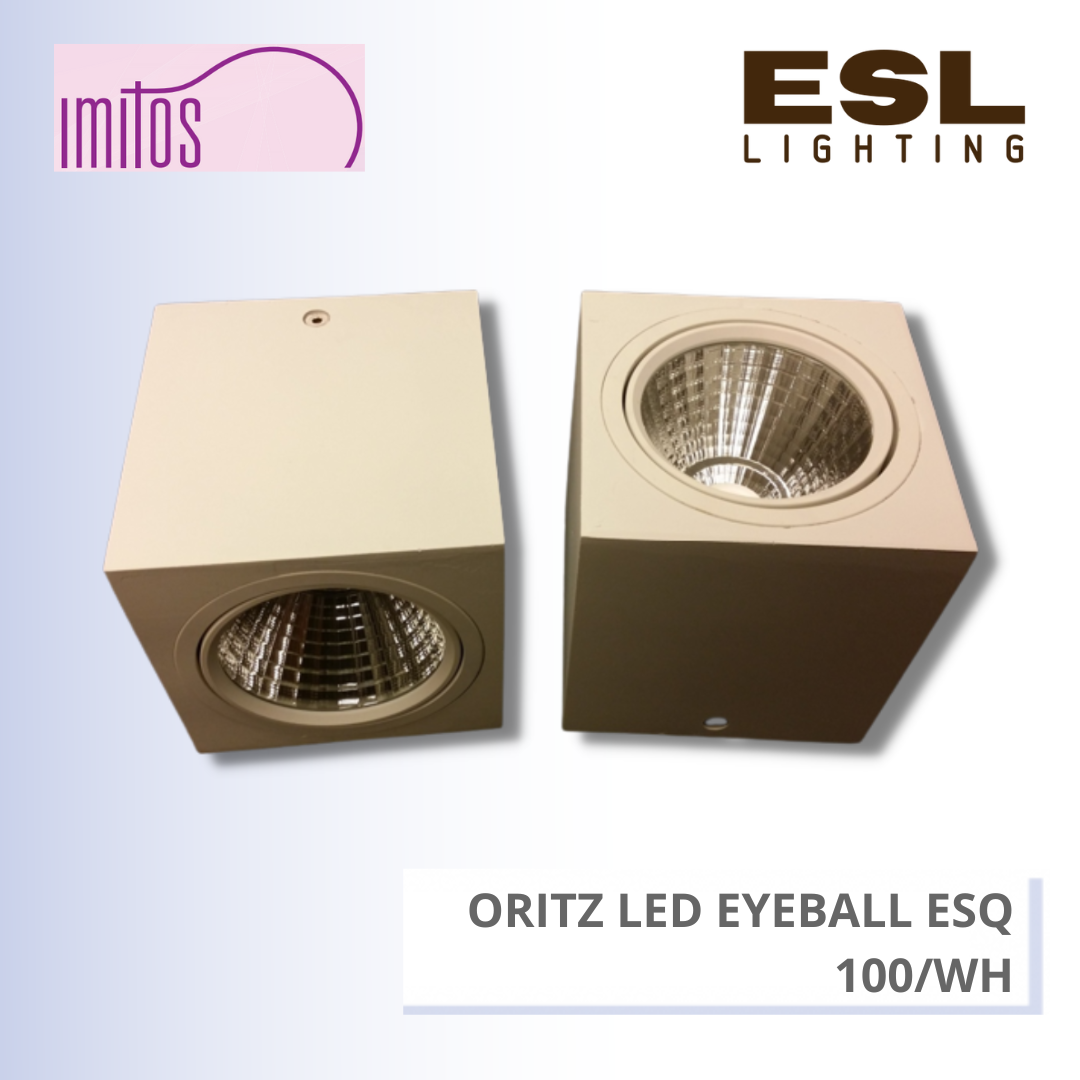 IMITOS ORITZ LED SURFACE EYEBALL ESQ 100/WH 15W
