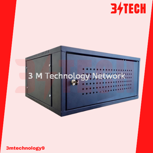 6U 19inch Wall Mount Server Rack With Perforated Door Lan / Network Lan ...