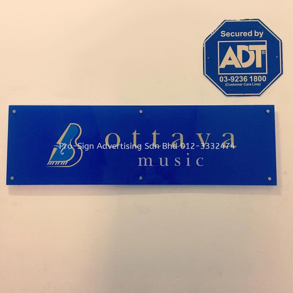 PVC CUT OUT LETTERING SIGNBOARD (OTTAVA MUSIC, KL, 2020)