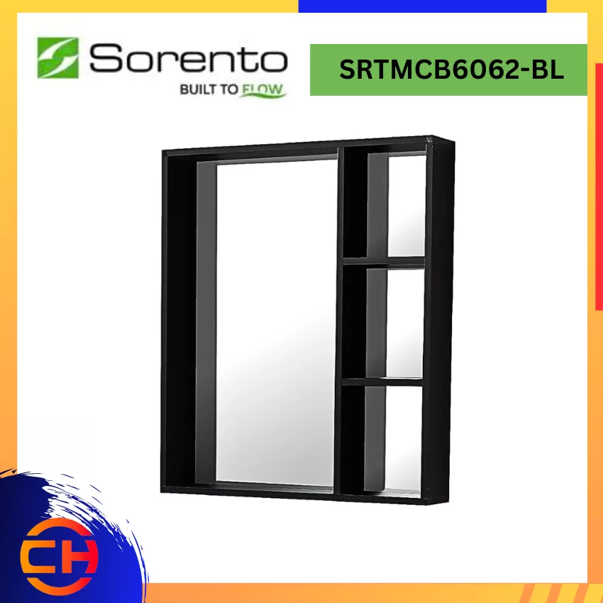 SORENTO BATHROOM FURNITURE SRTMCB6085-WH MIRROR CABINETS