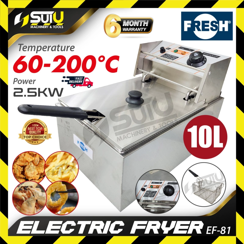 FRESH EF-81 / EF81 10L Electric Fryer / Deep Fryer 2.5kW