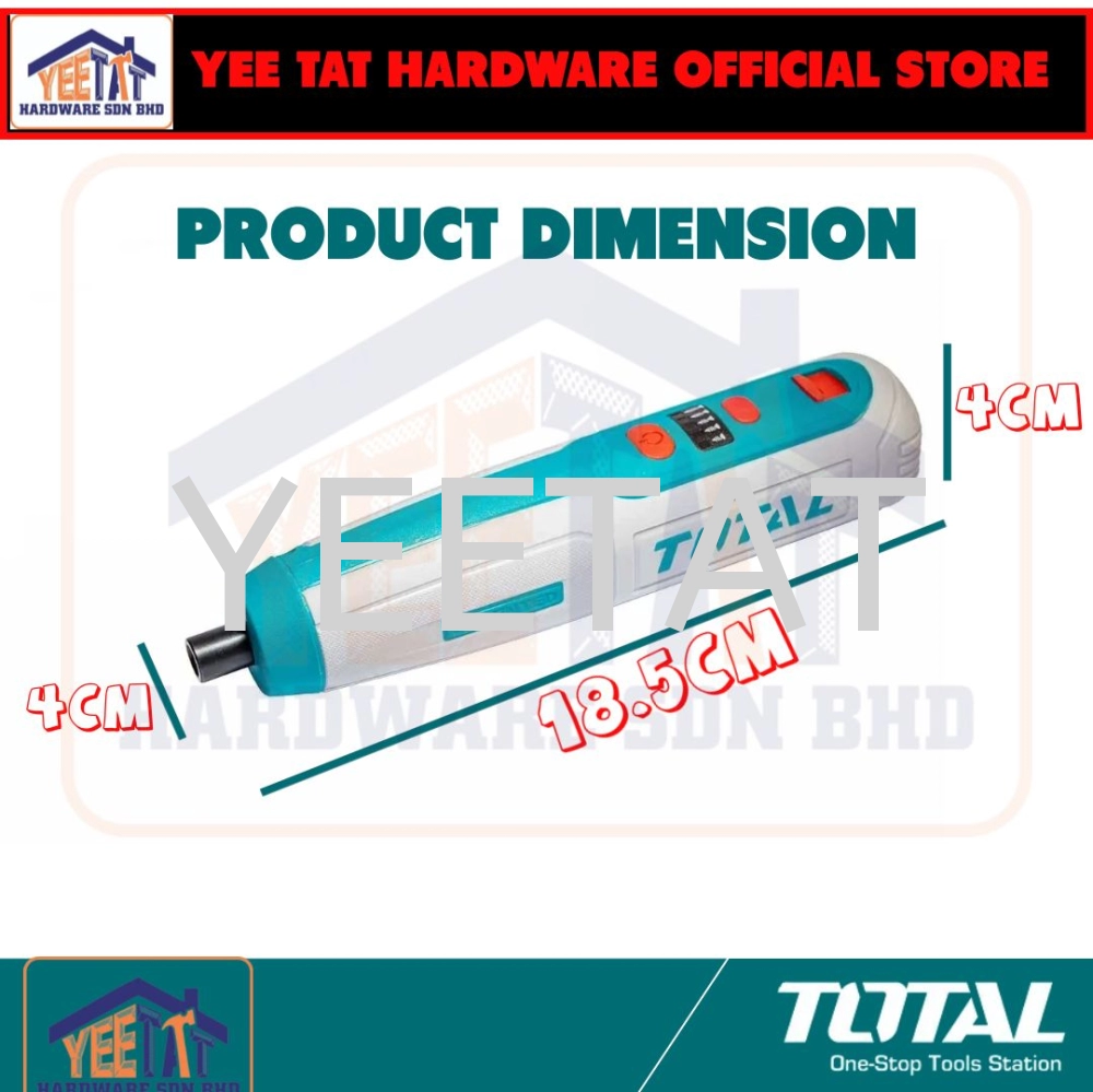 [ TOTAL ] TSDLI0423 Li-ion Cordless Screwdriver 4V