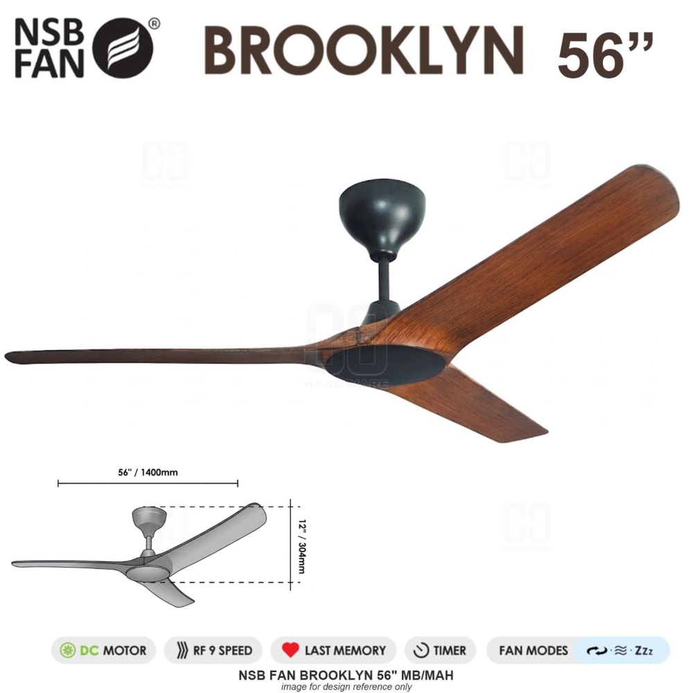 NSB FAN BROOKLYN 56" MB/MAH