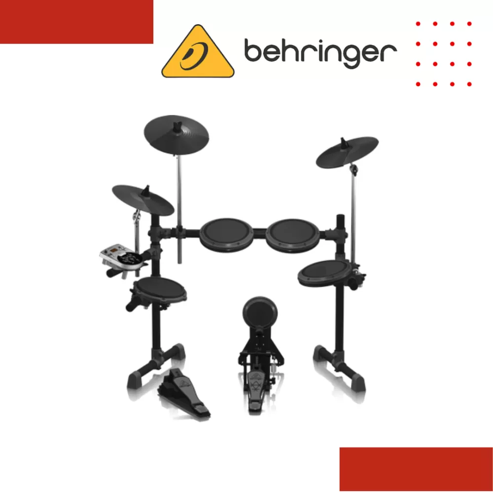 Behringer XD-8USB 5-piece Electronic Drum Set with Headphone, Drum Stool and Drumsticks
