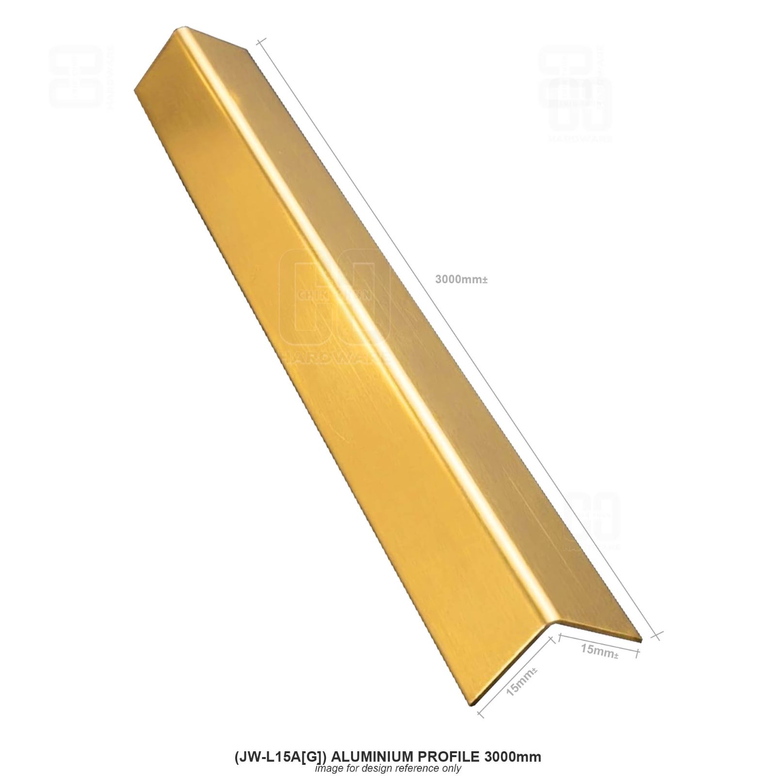 (JW-L15A[G]) ALUMINIUM PROFILE 3000mm