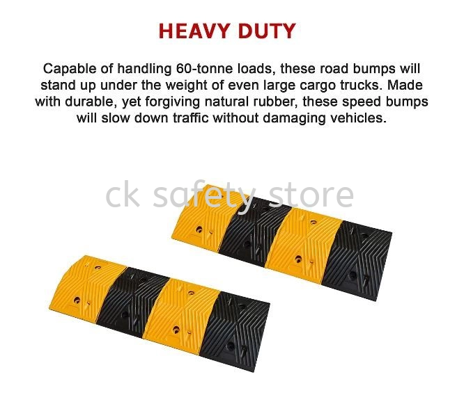 98CM RUBBER SPEED WITH HUMP WITH SCREW  (YELLOW/BLACK) 