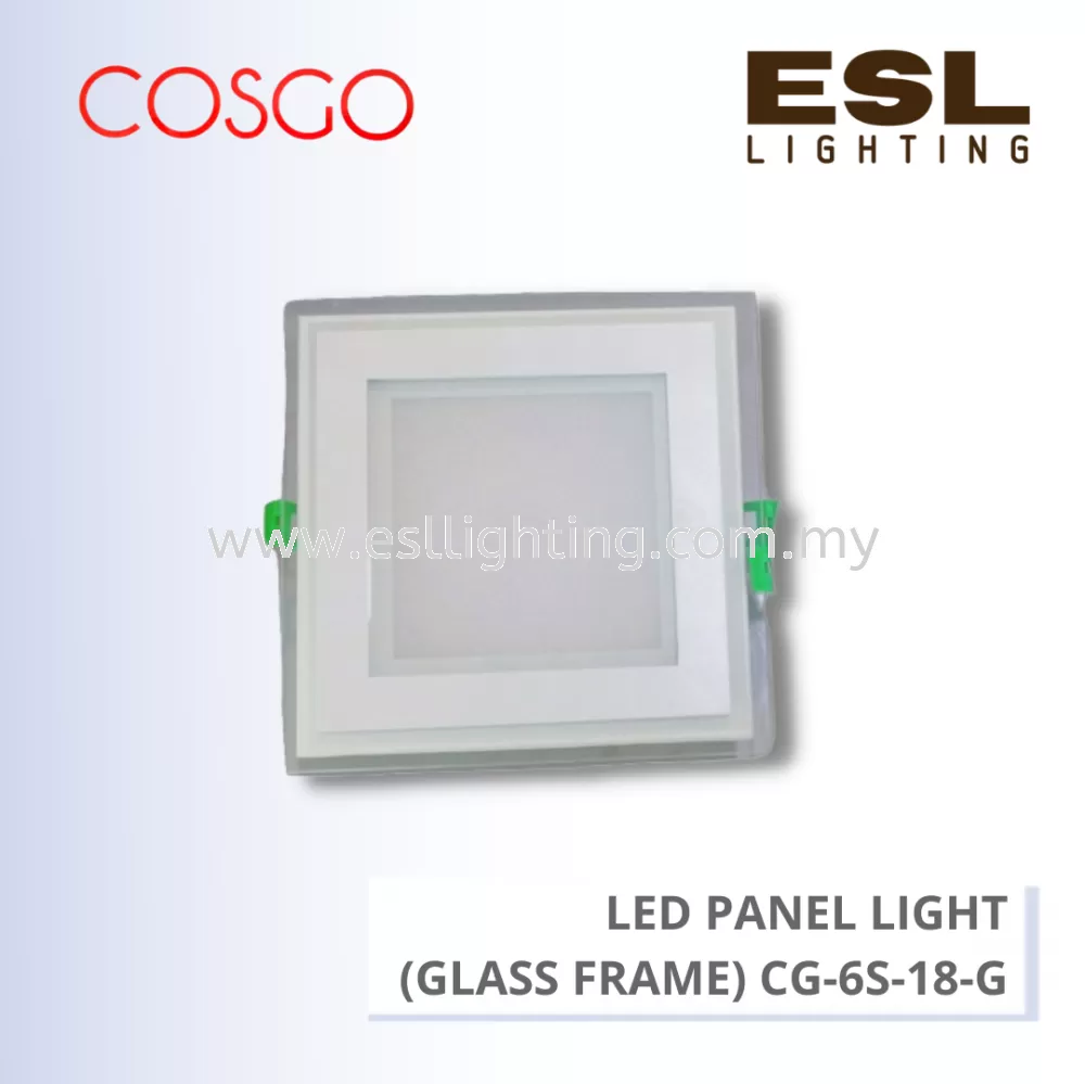 COSGO LED DOWNLIGHT (GLASS FRAME) 18W 6" - CG-6S-18-G