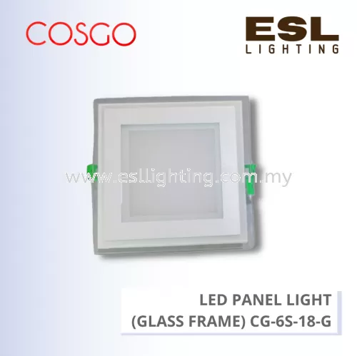 COSGO LED DOWNLIGHT (GLASS FRAME) 18W 6" - CG-6S-18-G