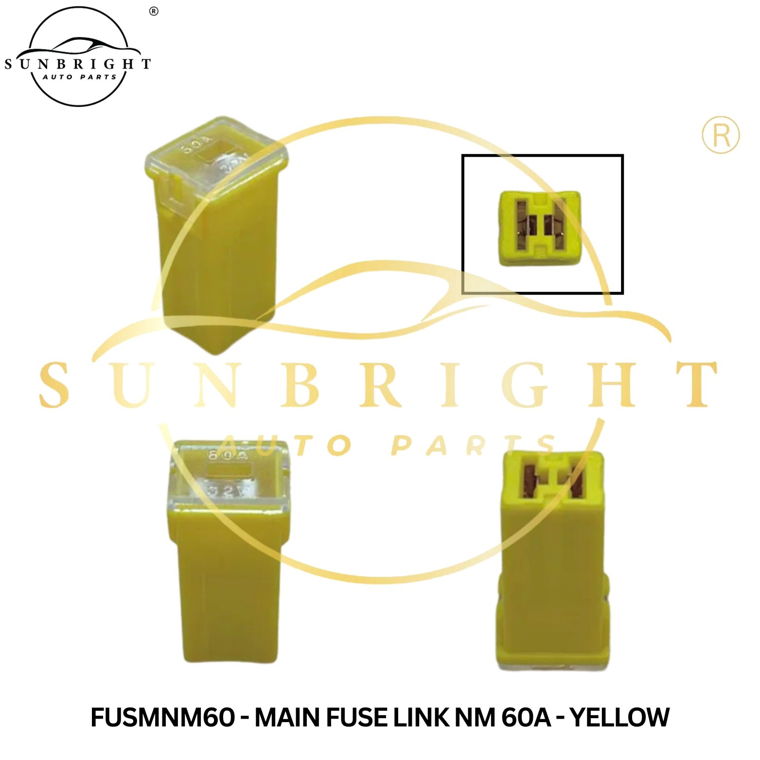 FUSMNM60 - MAIN FUSE LINK NM 60A - YELLOW