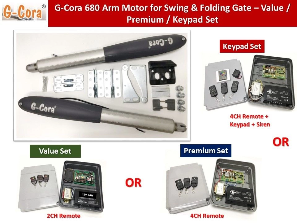 TH 002 / G-Cora 680 Autogate System for Swing & Folding Gate