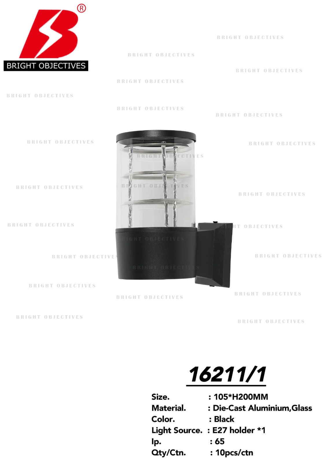 Outdoor Wall Lamp 16211/1 (using E27 bulb)