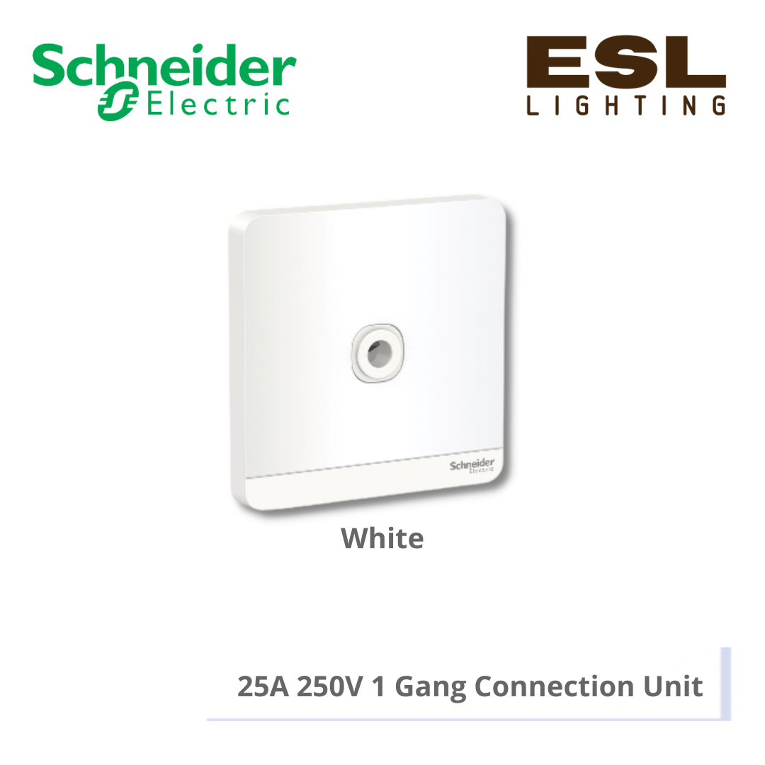 SCHNEIDER AvatarOn Connection Unit 25A 250V 1 Gang Connection Unit - E8331TB_WE_G11
