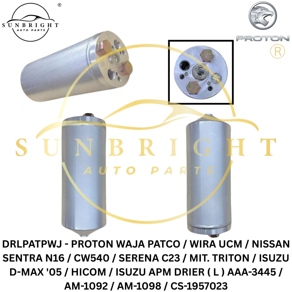 DRLPATPWJ - PROTON WAJA PATCO / WIRA UCM / NISSAN SENTRA N16 / CW540 / SERENA C23 / MIT. TRITON / ISUZU D-MAX '05 / HICOM / ISUZU APM DRIER ( L ) AAA-3445 / AM-1092 / AM-1098 / CS-1957023