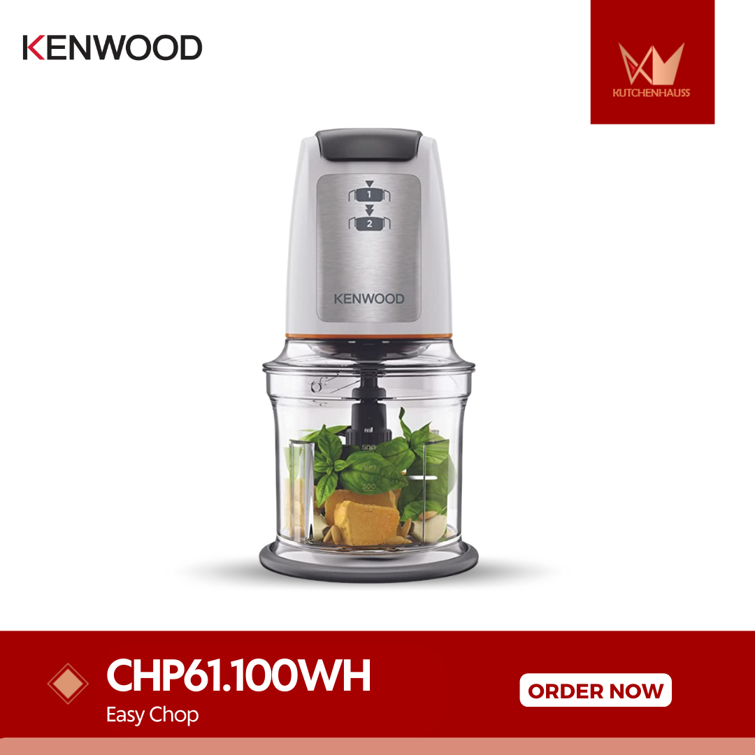 KENWOOD Easy Chop Quad Blade Chopper 0.5L CHP61.100WH - Choppers - Food Preparation