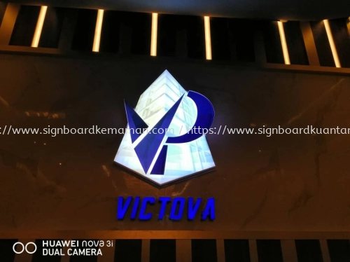 VIC TOVA INDOOR 3D LED BOX UP LETTERING SIGNAGE SIGNBOARD AT BANDAR INDERA MAHKOTA KUANTAN PAHANG MALAYSIA