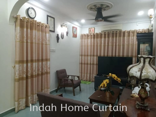 Installation Whole House Curtain At Taman Sentosa Single Storey House