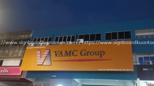 VAMC GROUP OUTDOOR GIANT BIG ALUMINIUM PANEL BASE 3D BOX UP SIGNBOARD SIGNAGE AT KEMASIK KEMAMAN TERENGGANU MALAYSIA