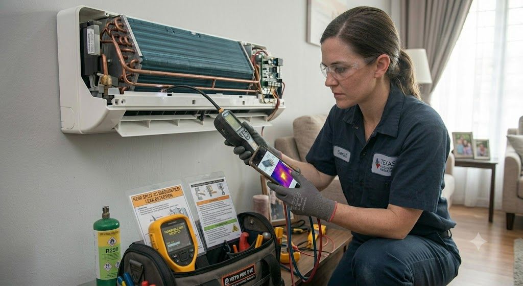 R290 split AC troubleshooting