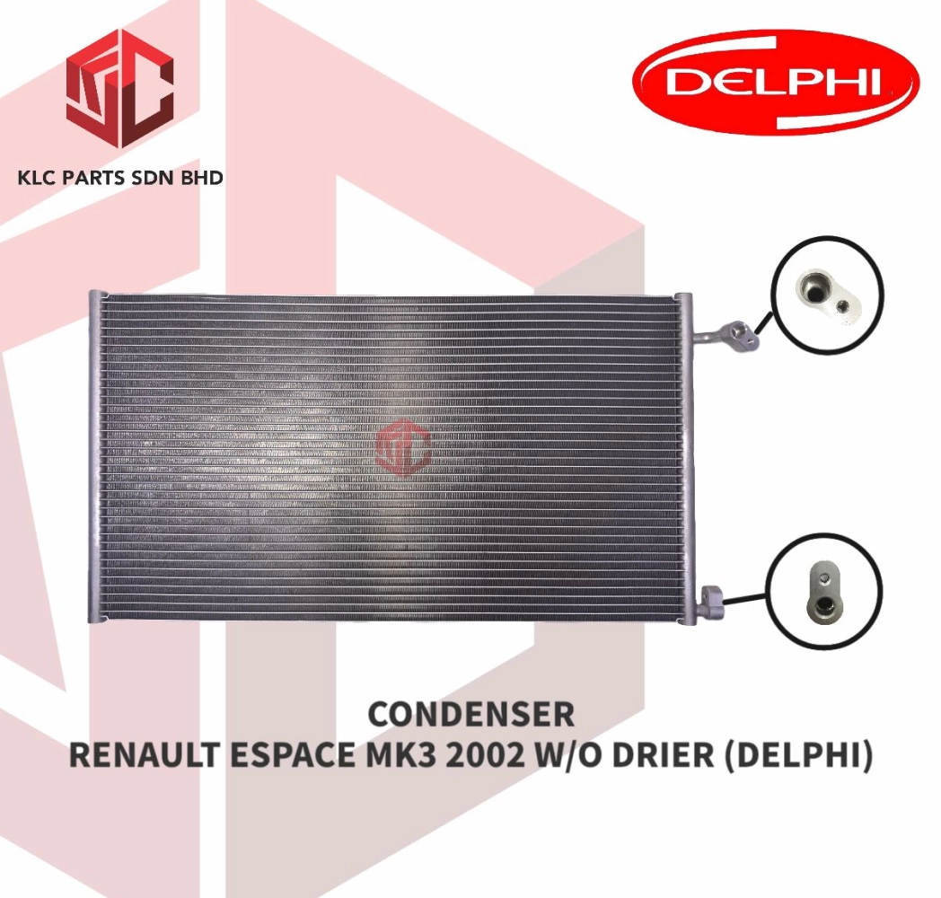 CONDENSER RENAULT ESPACE MK3 2002 W/O DRIER (DELPHI)