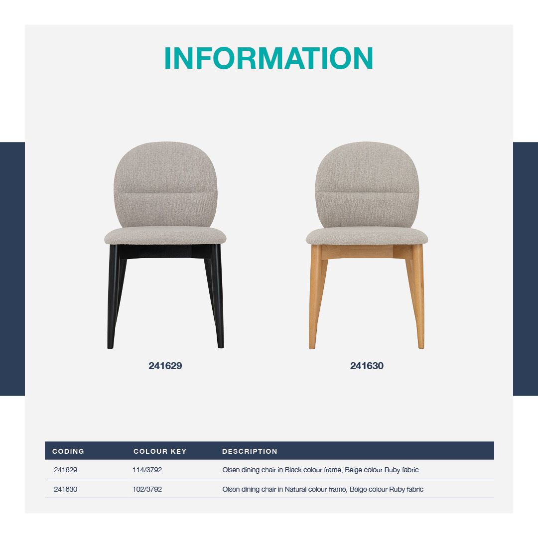 OLSEN DINING CHAIR 114/3792