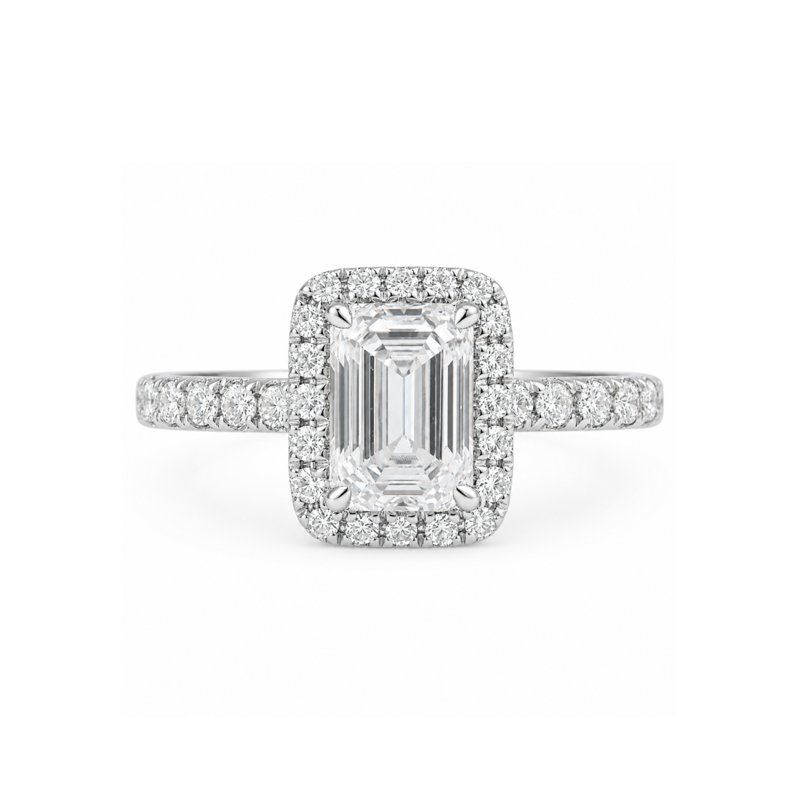 Roman & Co庐 Elyndra Whisper Pav茅 Solitaire Engagement Ring