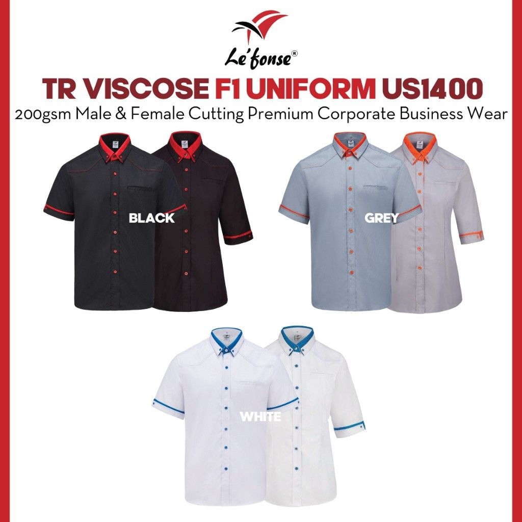 LEFONSE TR Viscose Corporate F1 Uniform Premium Corporate Wear US14 US14F
