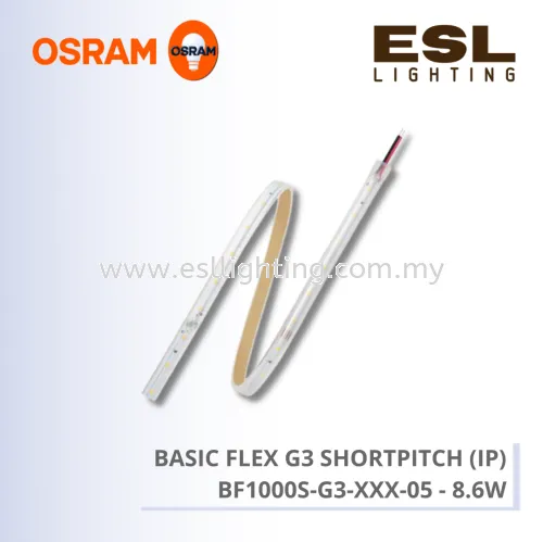 OSRAM BASIC FLEX G3 SHORTPITCH (IP) 24V 8.6W per meter (38W) - BF1000S-G3-XXX-05