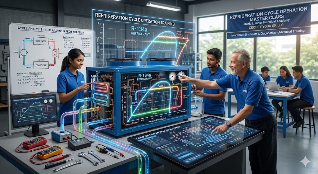 Refrigeration cycle operation training