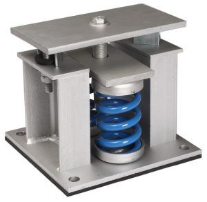 Vibration isolator installation for chillers
