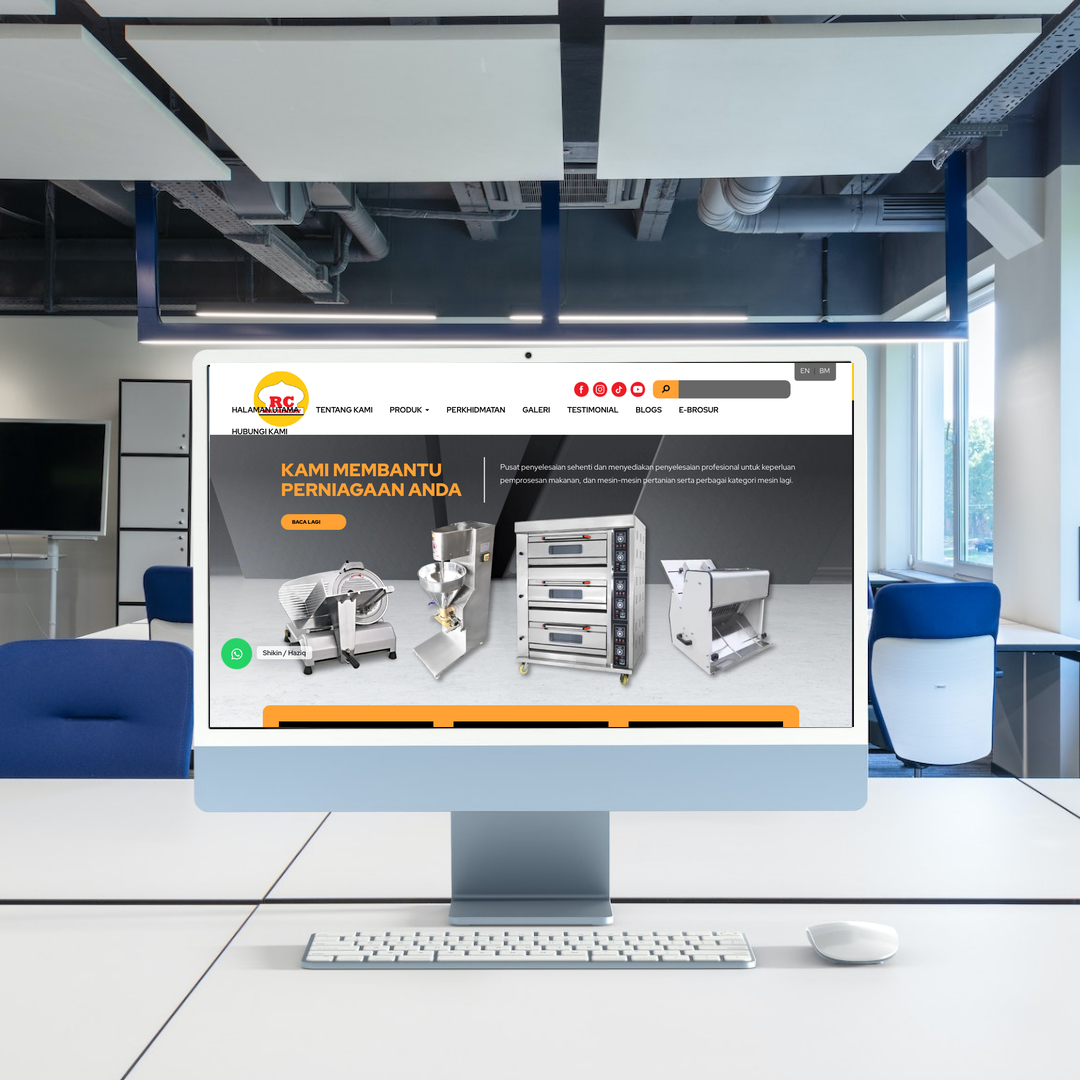 Pembekal Mesin Industri Website Design & SEO Case Study | Selangor