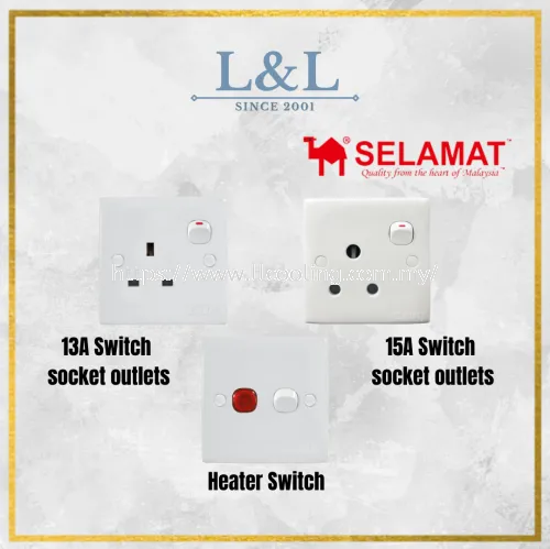 13A, 15A Socket Switch Outlet, Heater Switch