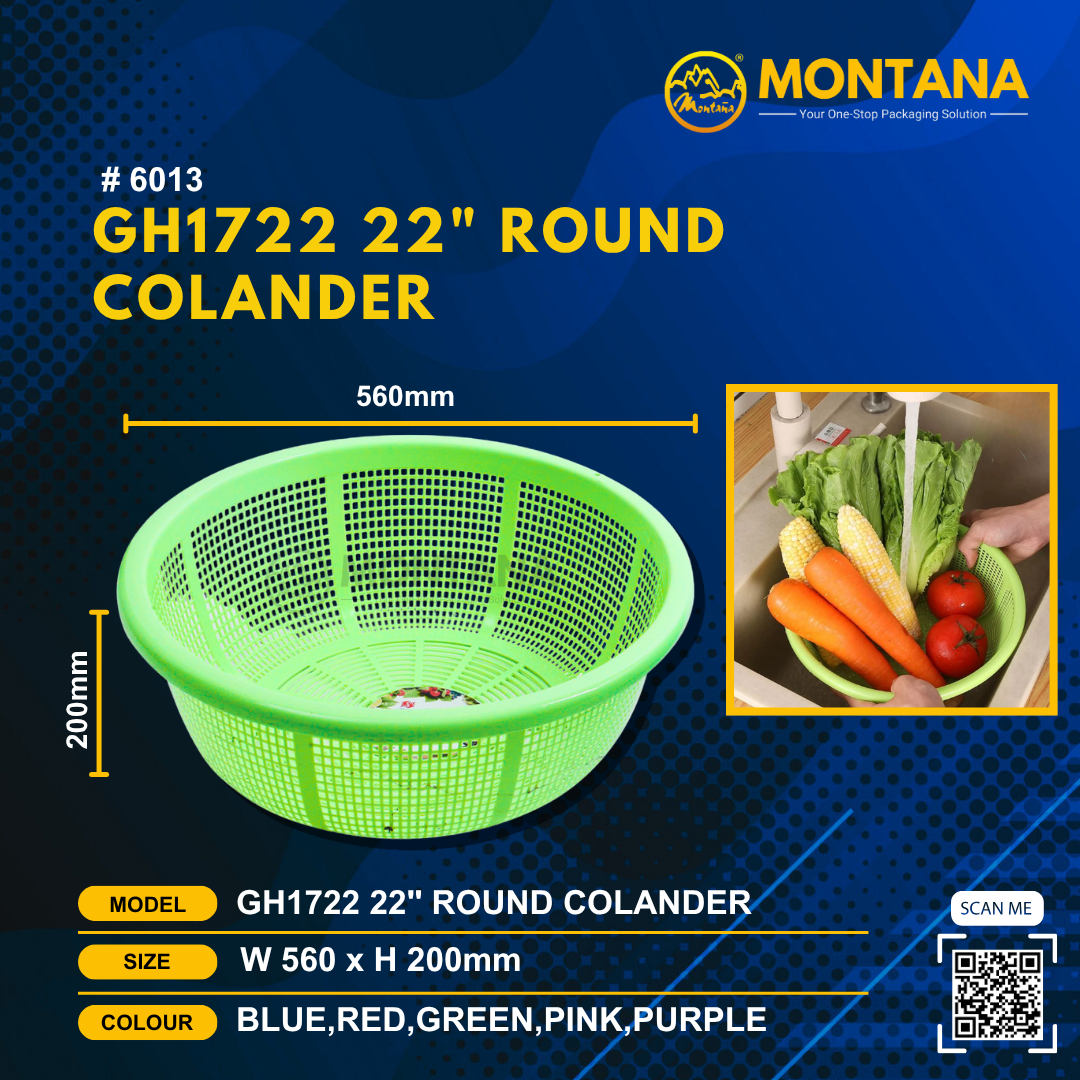 (6013) GH1722 22" ROUND COLANDER