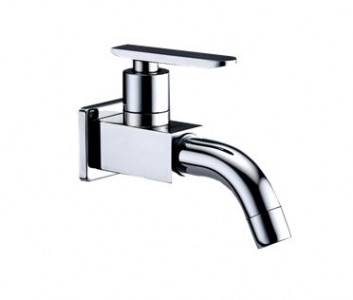 T-84224 1/2" Brass Chrome Bib Tap with Swivel Spout | Durable Hose Bib Tap for Outdoor & Garden Use