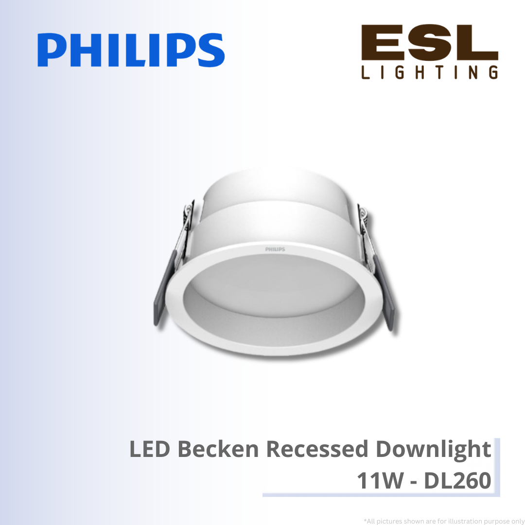PHILIPS LED Becken Recessed Downlight 11W - DL260