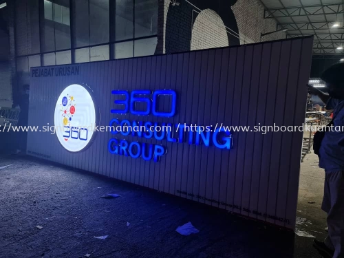 360 CONCULYING GROUP ALUMINIUM PANEL BASE 3D BOX UP LETTERING SIGNAGE SIGNBOARD IN PAHANG KUATAN BALOK