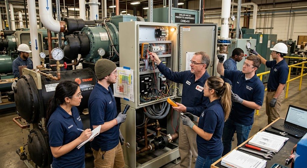 Industrial water chiller preventive maintenance course