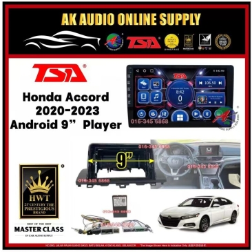 [ MTK 2+32GB ] TSA Honda Accord 2020 - 2023 With Canbus Android 9'' inch Car player Monitor
