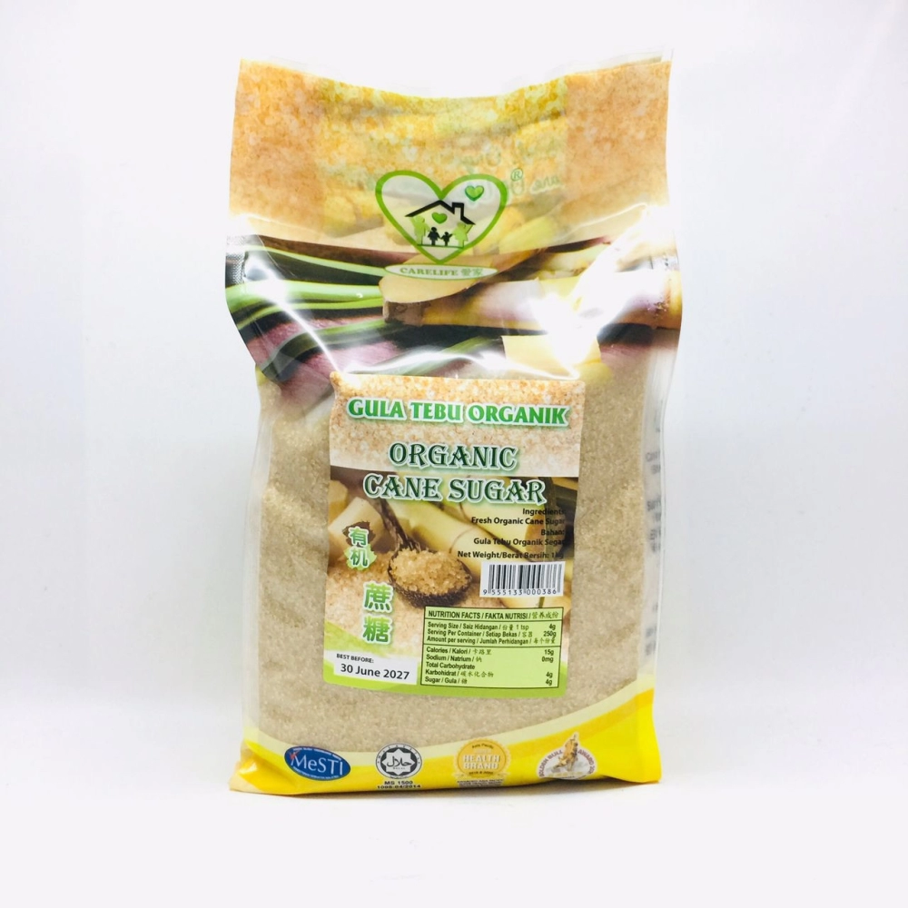 Carelife Organic Cane Sugar 愛家有機蔗糖 1kg