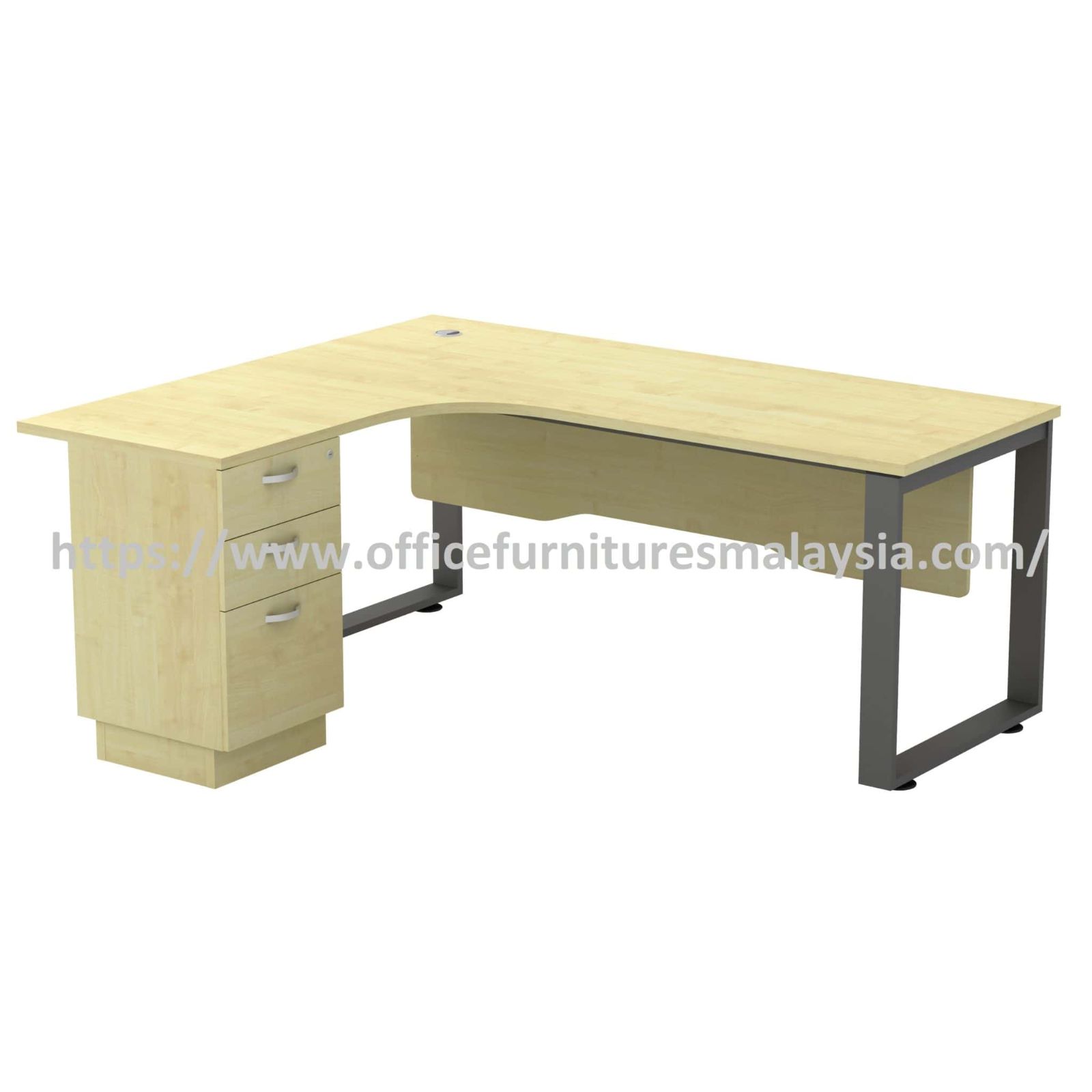 6 ft x 5 ft Strong Elite Modern Design Manager Desk OFSQWL6523D