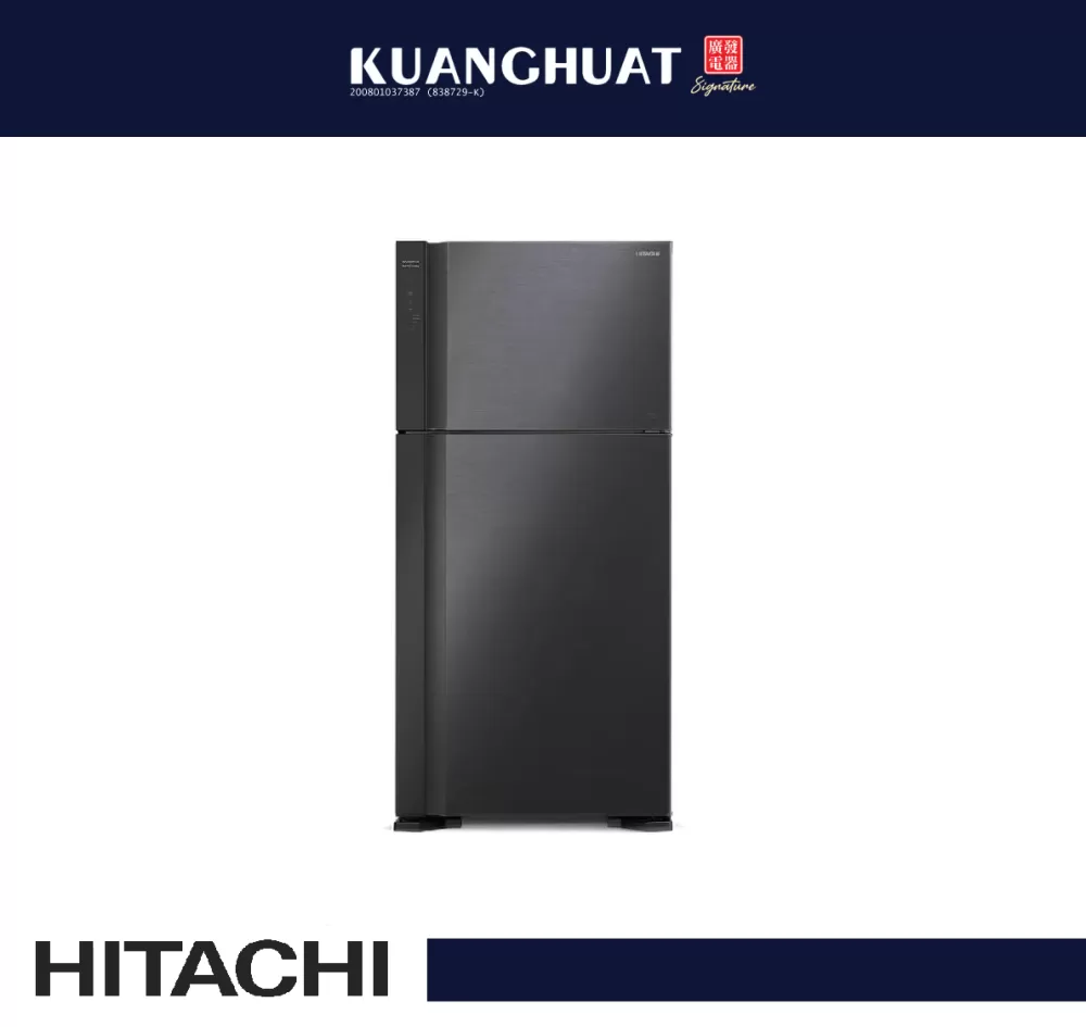 HITACHI 601L 2 Door Big 2 Stylish Refrigerator R-V710P7M-1 BBK