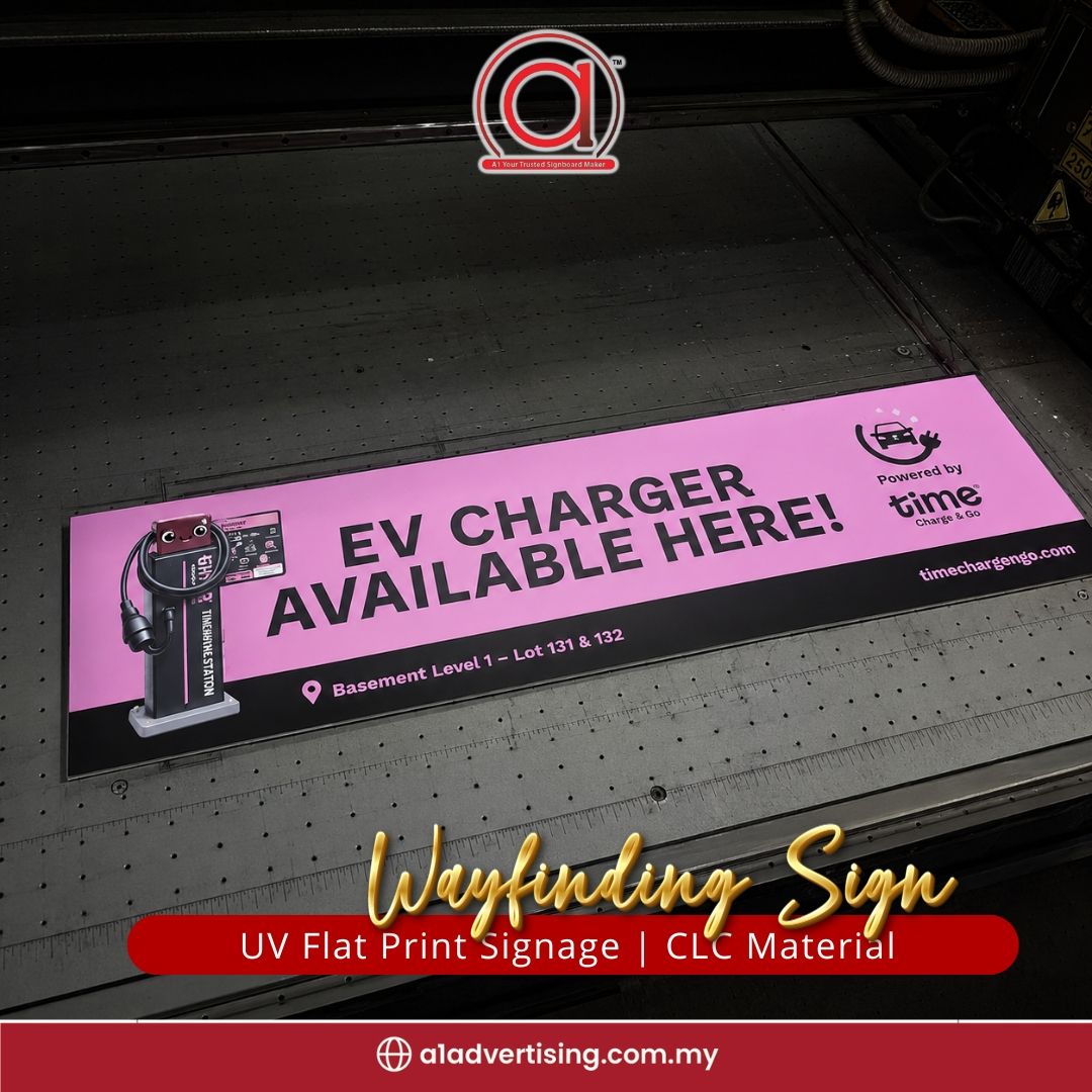 Indoor EV Charging Station Directional Signage Malaysia