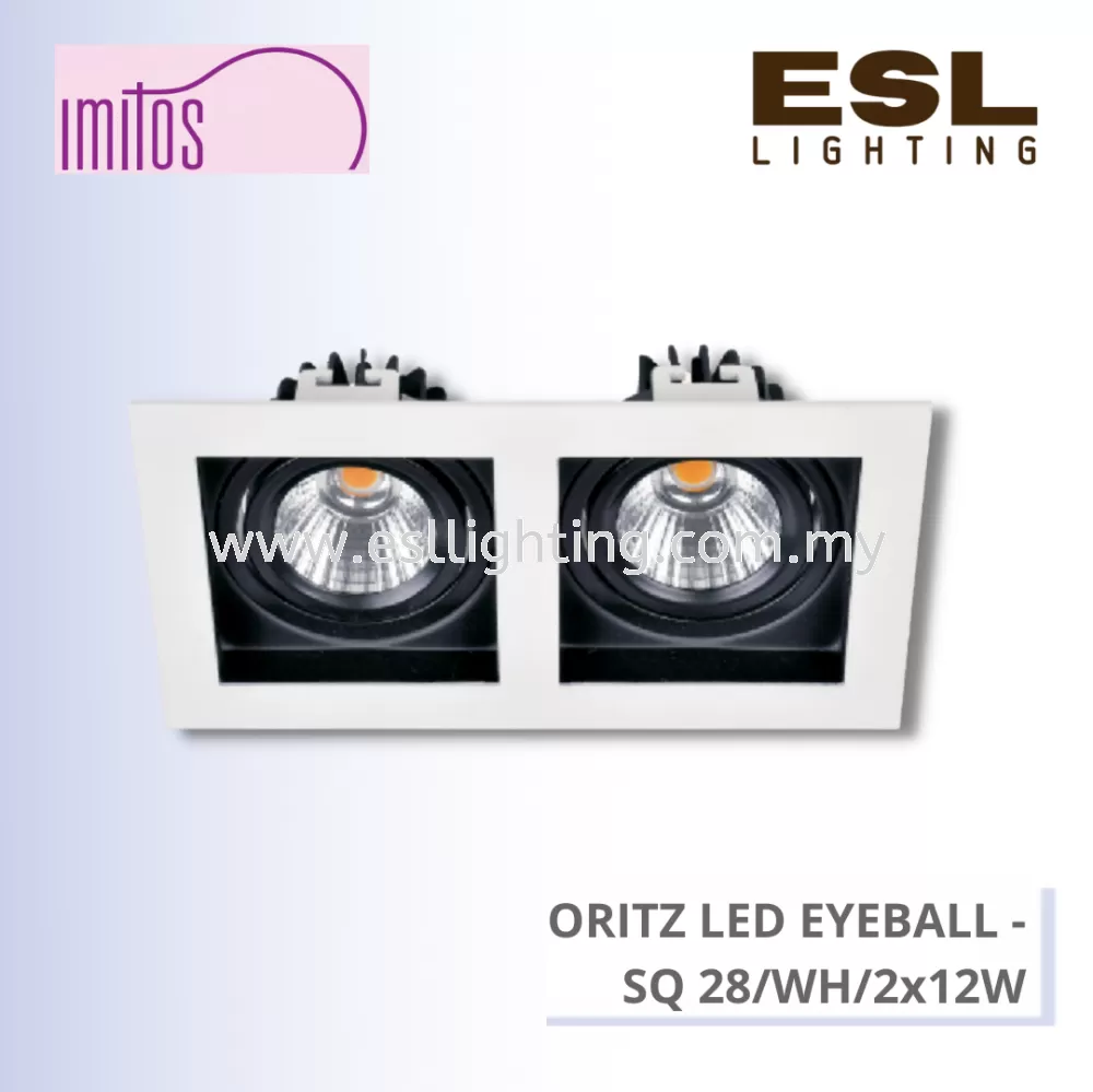 IMITOS ORITZ LED EYEBALL 2x12W - SQ 28/WH/2x12W